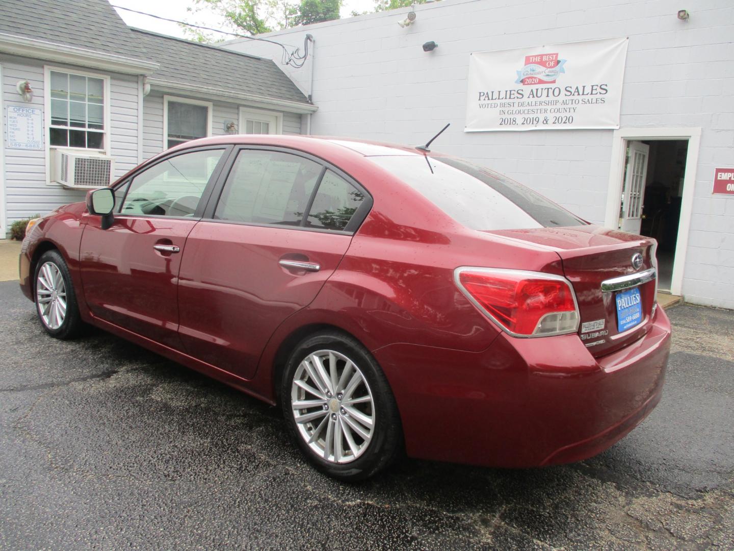 2014 BURGUNDY Subaru Impreza Limited 4-Door (JF1GJAG69EH) with an 2.0L H4 DOHC 16V engine, Continuously Variable Transmission transmission, located at 540a Delsea Drive, Sewell, NJ, 08080, (856) 589-6888, 39.752560, -75.111206 - Photo#3